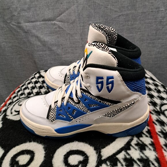 Adidas Mens Size 9 Mutumbo Royal Basketball Shoes G99903 Dikembe Nuggets 76ers